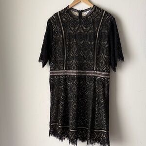 Chic Soul Black Lace Dress